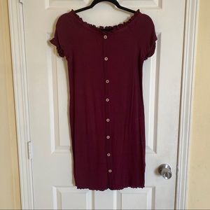 Off shoulder body con dress